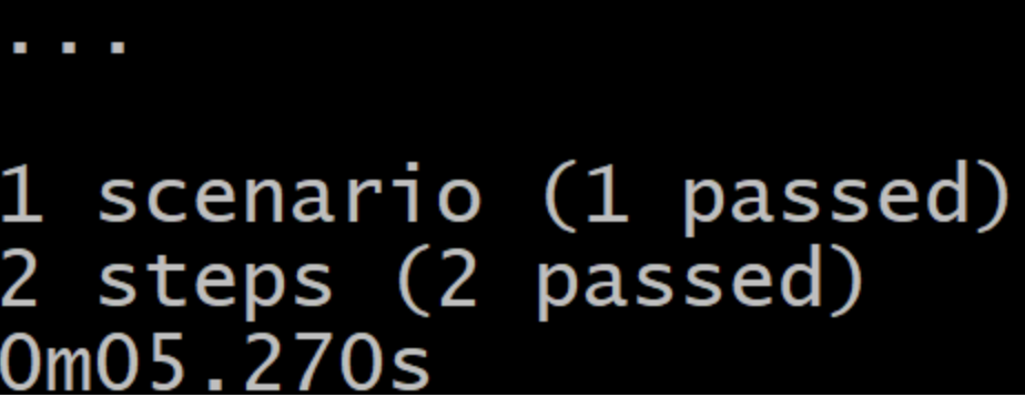 Passing tests