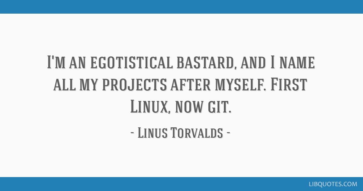 linus git quote